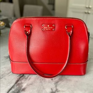 Kate Spade Red Leather Handbag